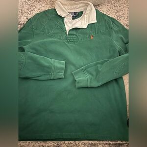 Ralph Lauren Green Polo with White Accents